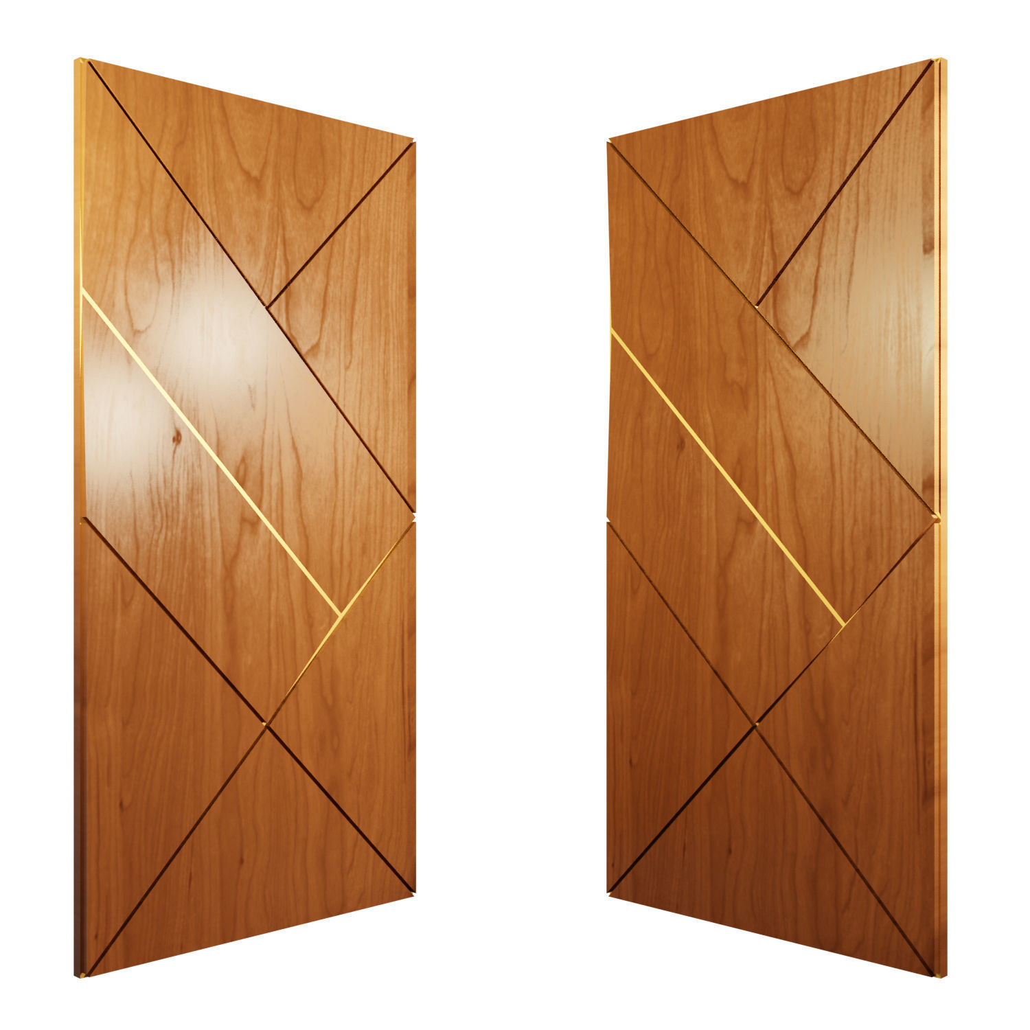 Modern Door collection 3D model_5
