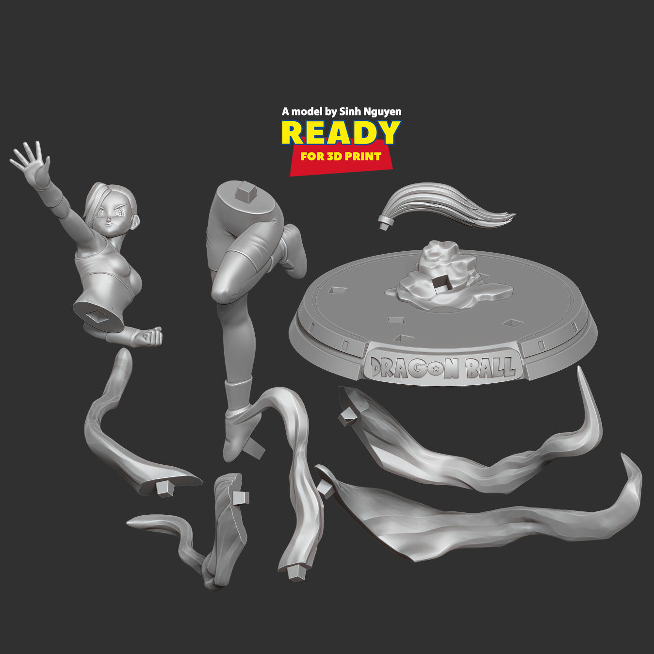 Bulla - Dragon Ball Super Fanart 3D print model_2