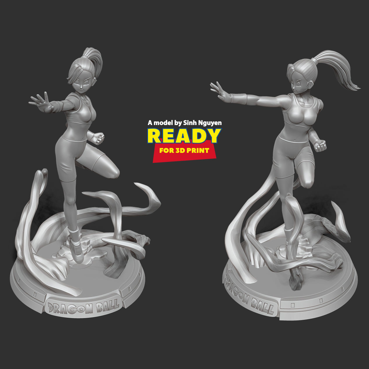 Bulla - Dragon Ball Super Fanart 3D print model_4