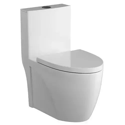 One piece EWC toilet 3D model Modeled in 3ds max 