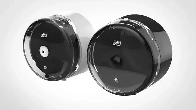 Tork dispenser for toilet paper