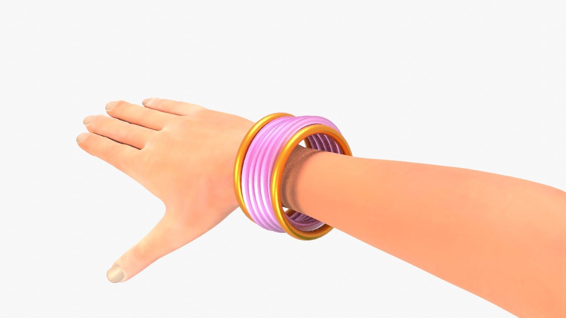 Gauri Indian Woman 3D model_17