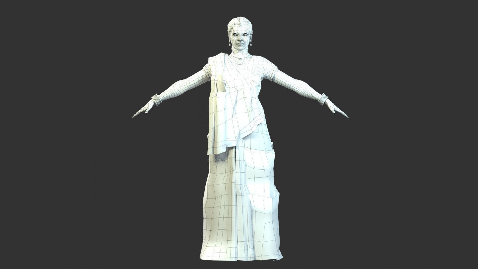 Gauri Indian Woman 3D model_14