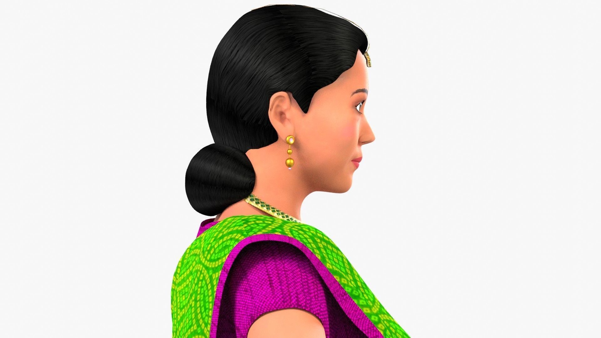 Gauri Indian Woman 3D model_18