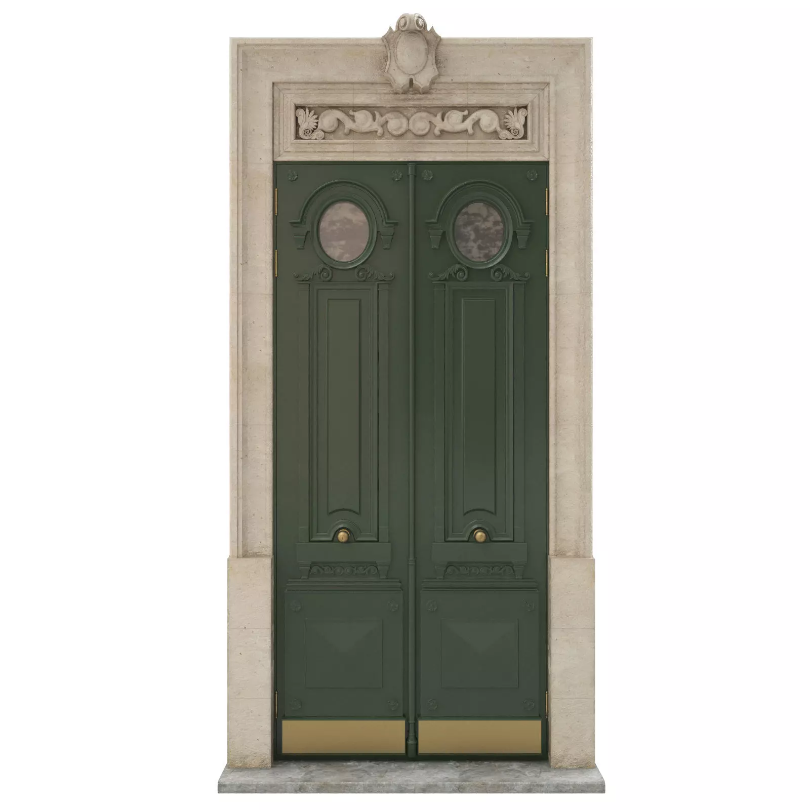 Entrance classic door 28 3D model