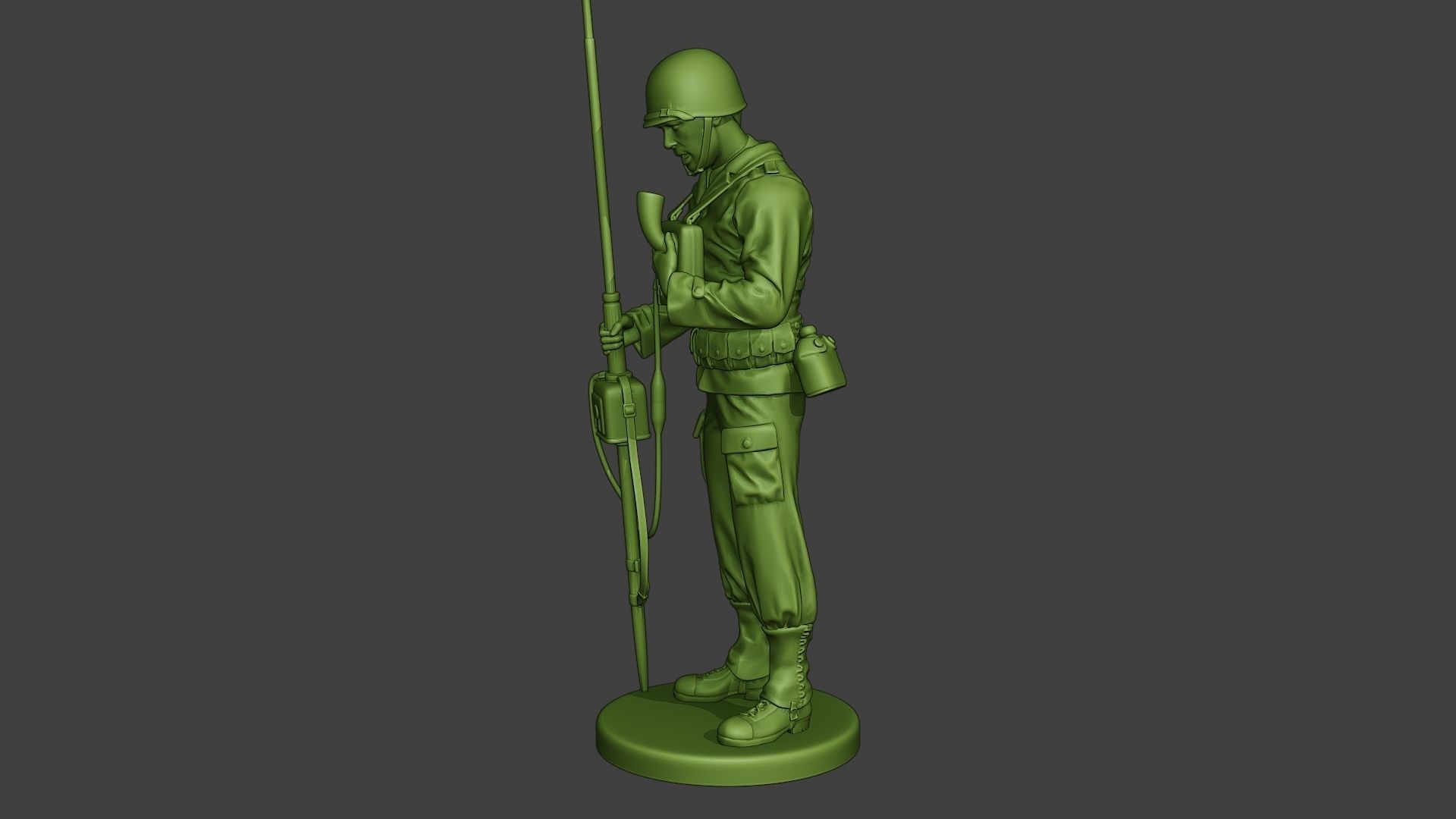 American engineer soldier ww2 Talk Radio A9 3D print model_2