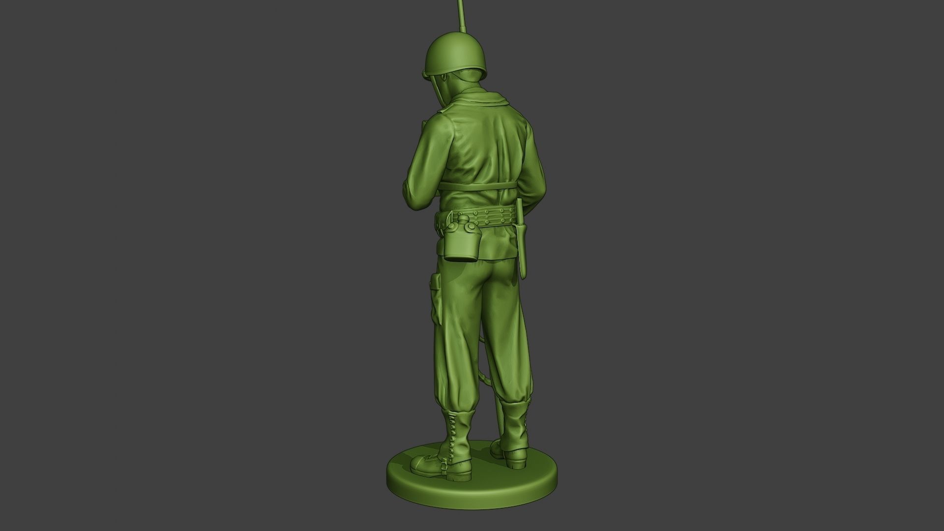 American engineer soldier ww2 Talk Radio A9 3D print model_4