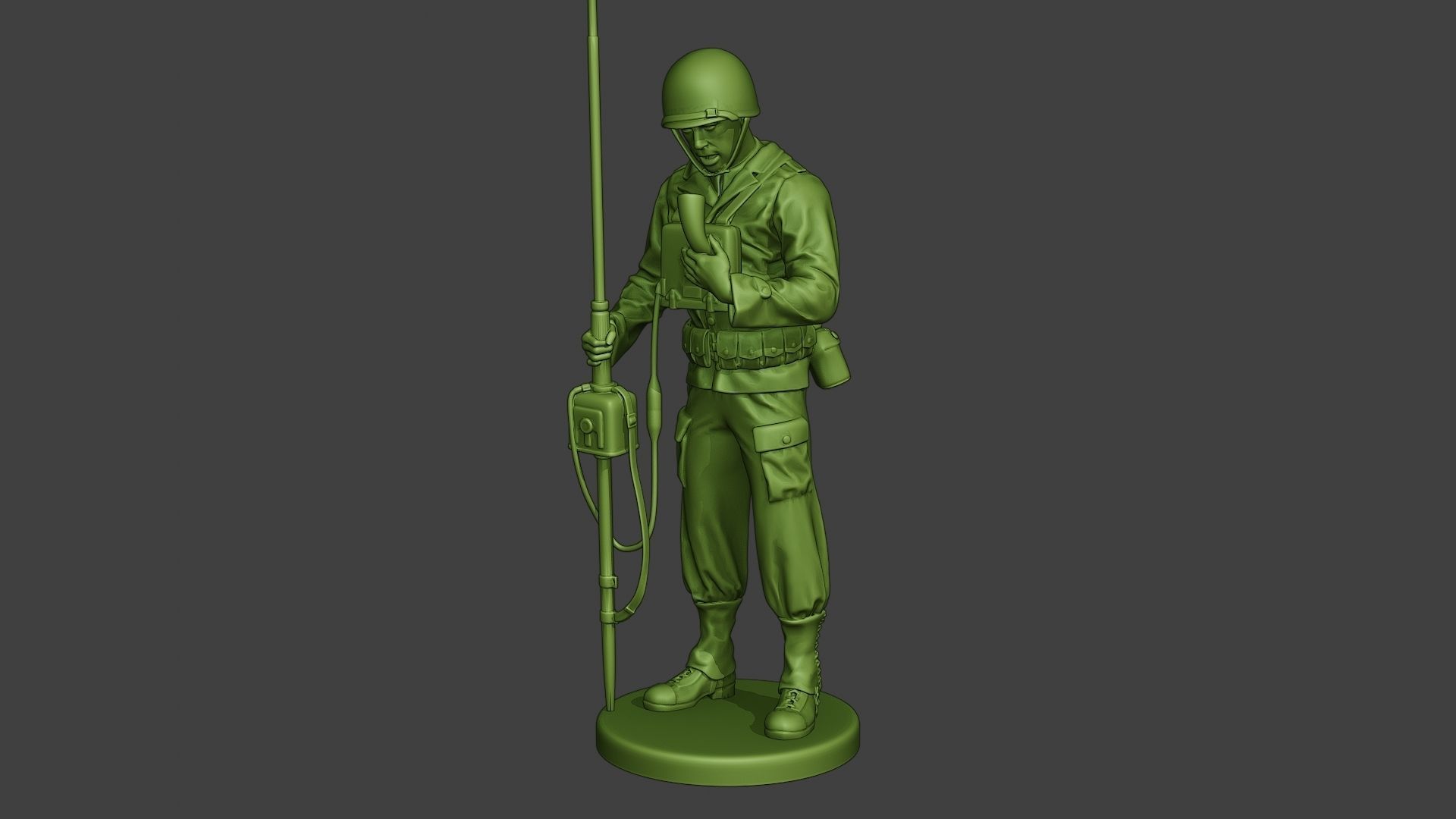 American engineer soldier ww2 Talk Radio A9 3D print model_1