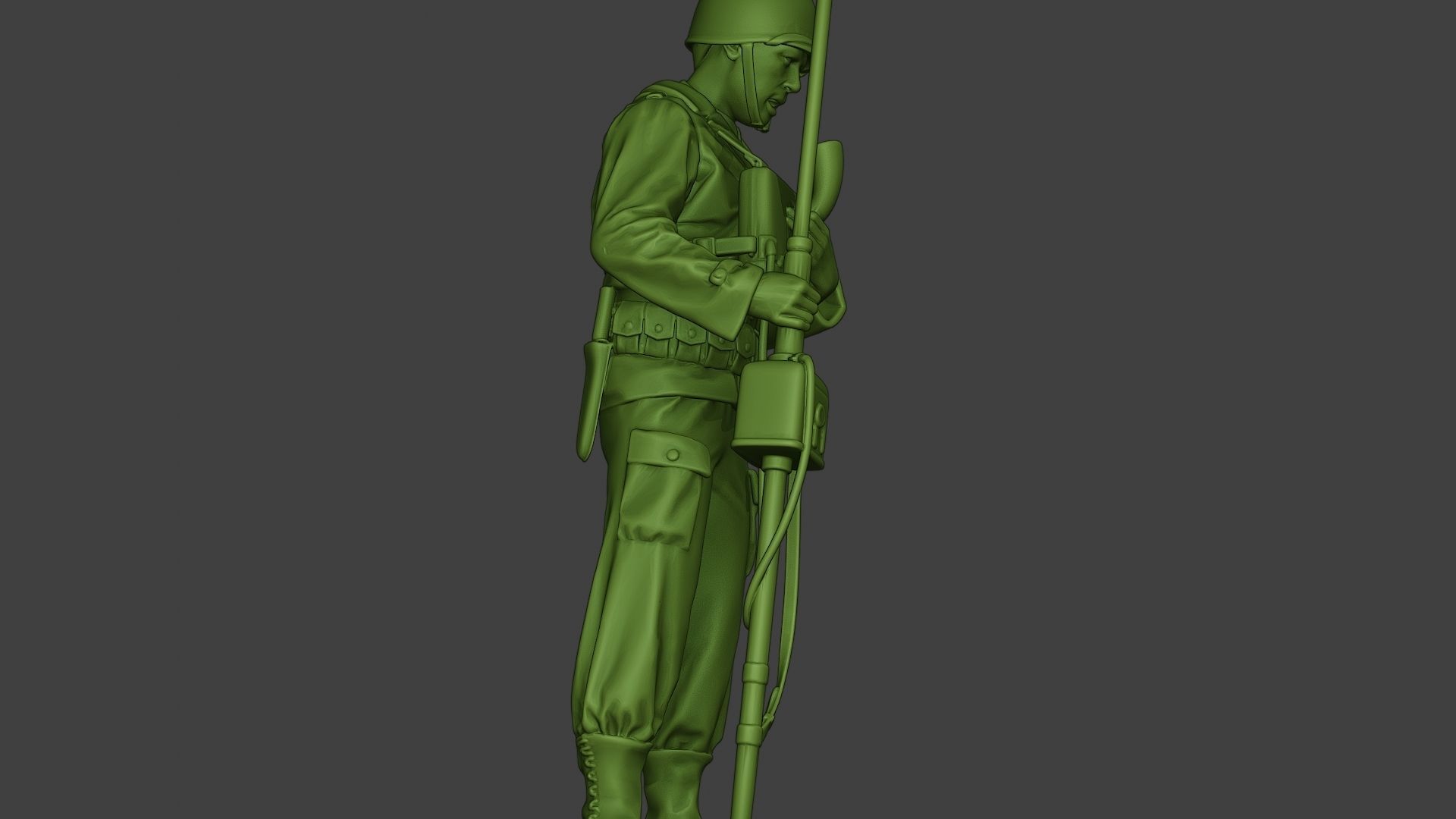 American engineer soldier ww2 Talk Radio A9 3D print model_28
