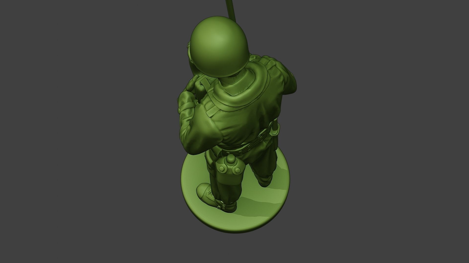 American engineer soldier ww2 Talk Radio A9 3D print model_15