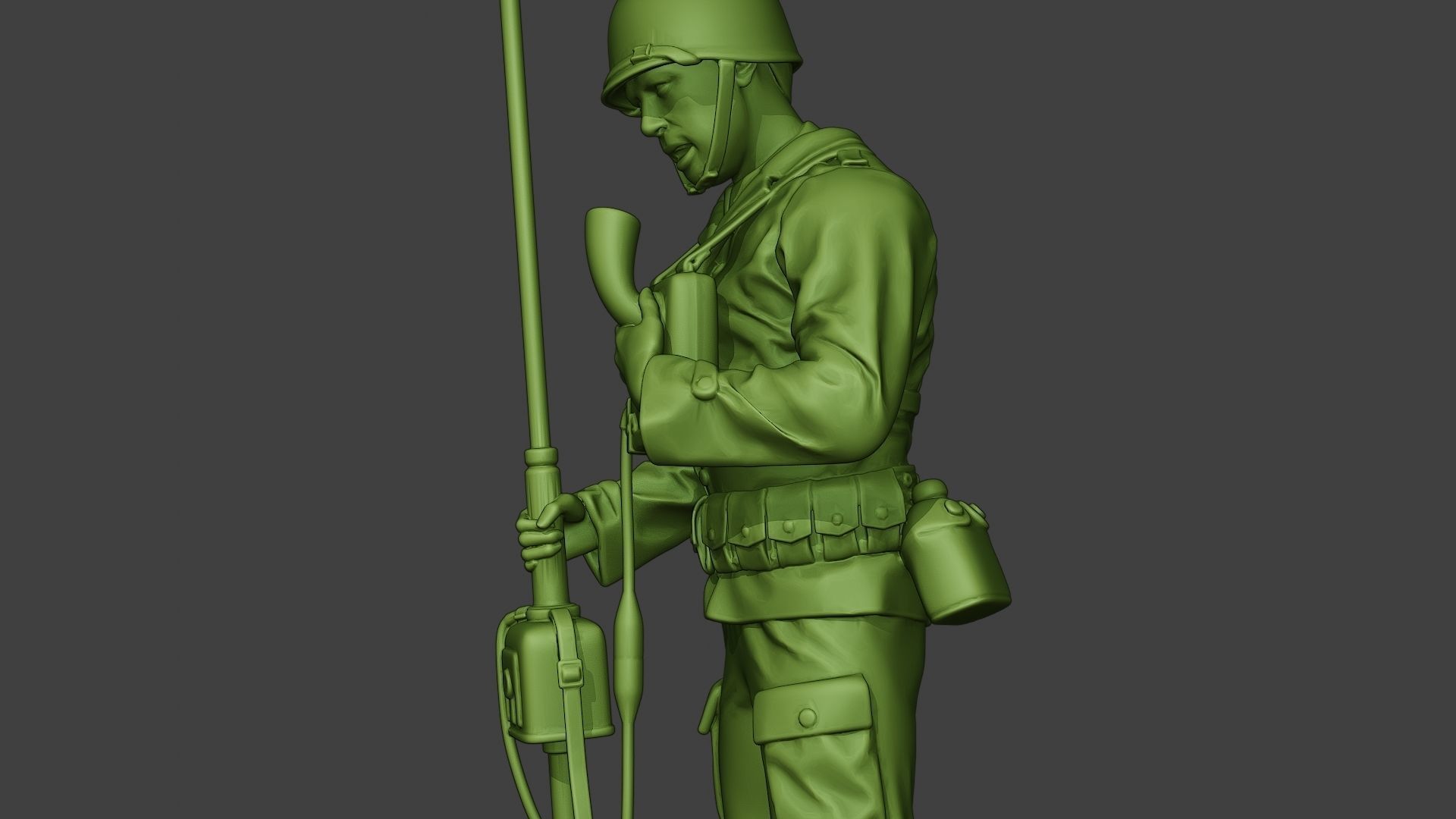 American engineer soldier ww2 Talk Radio A9 3D print model_16