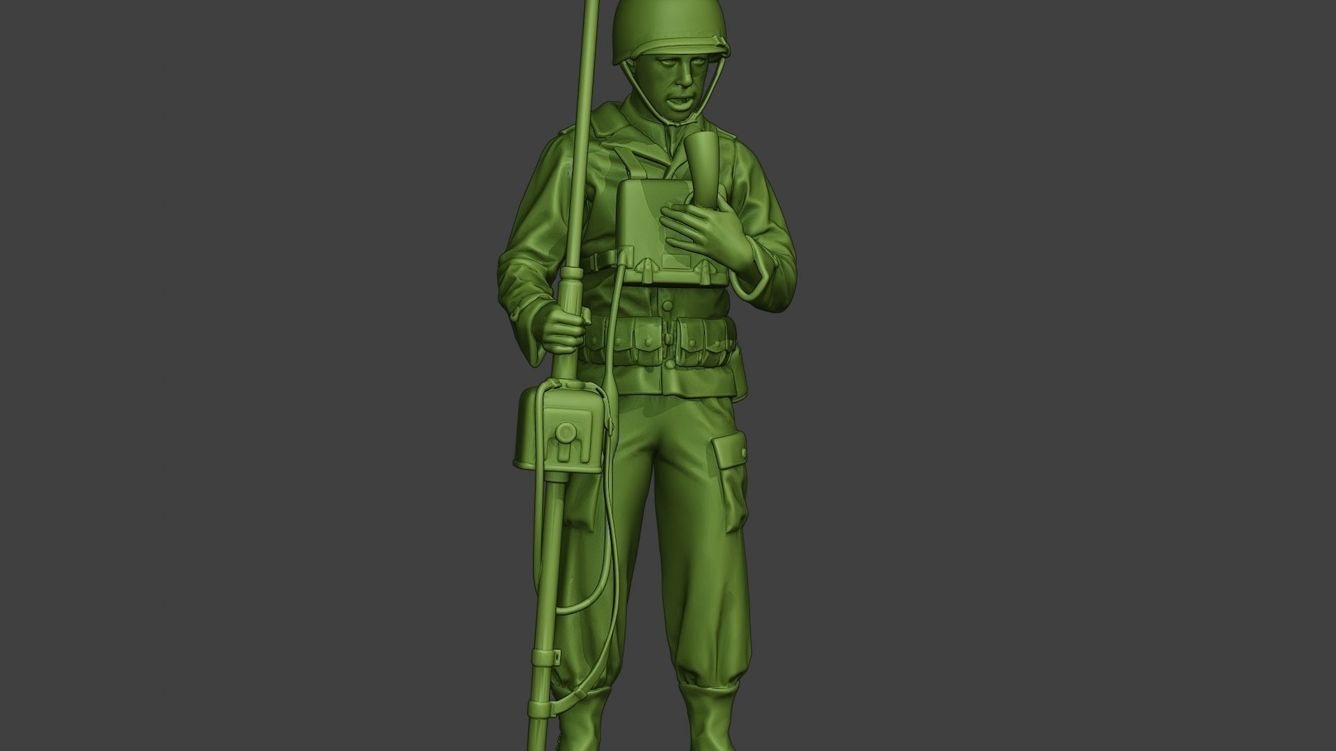 American engineer soldier ww2 Talk Radio A9 3D print model_27