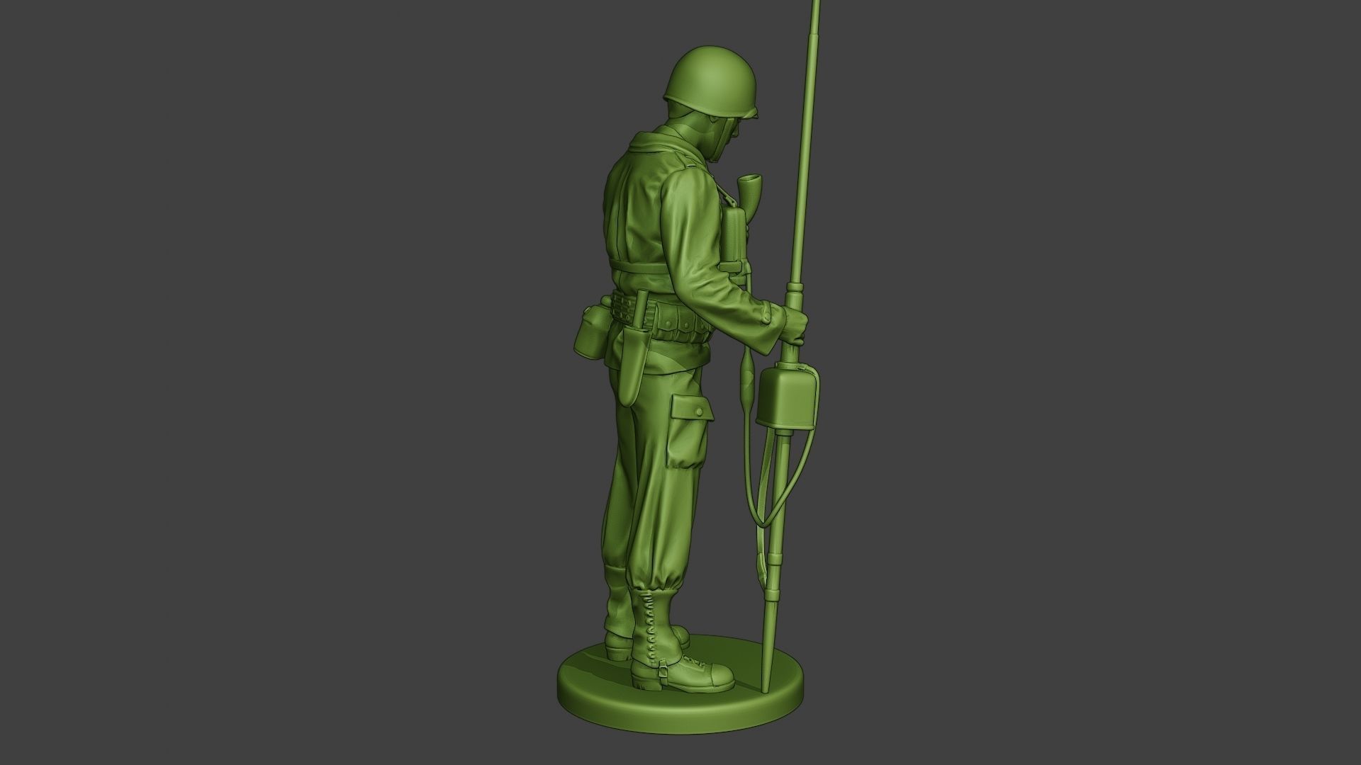 American engineer soldier ww2 Talk Radio A9 3D print model_7