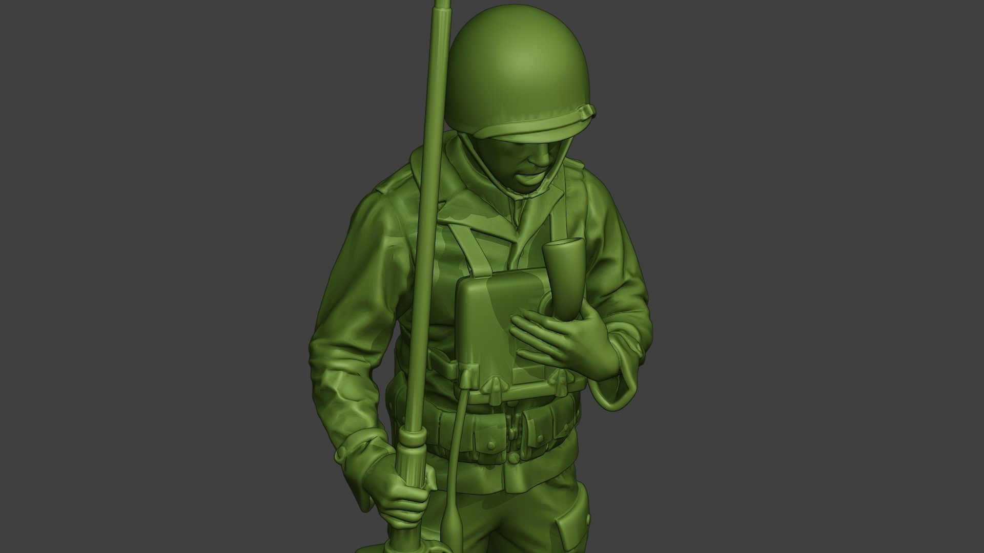 American engineer soldier ww2 Talk Radio A9 3D print model_18