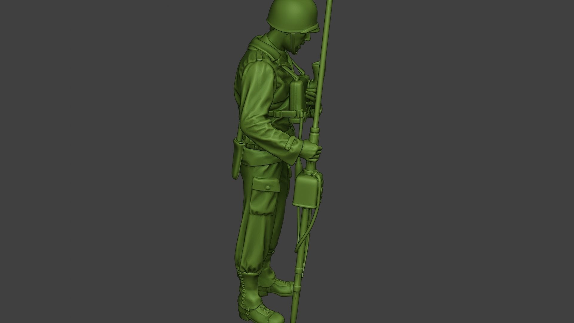 American engineer soldier ww2 Talk Radio A9 3D print model_29