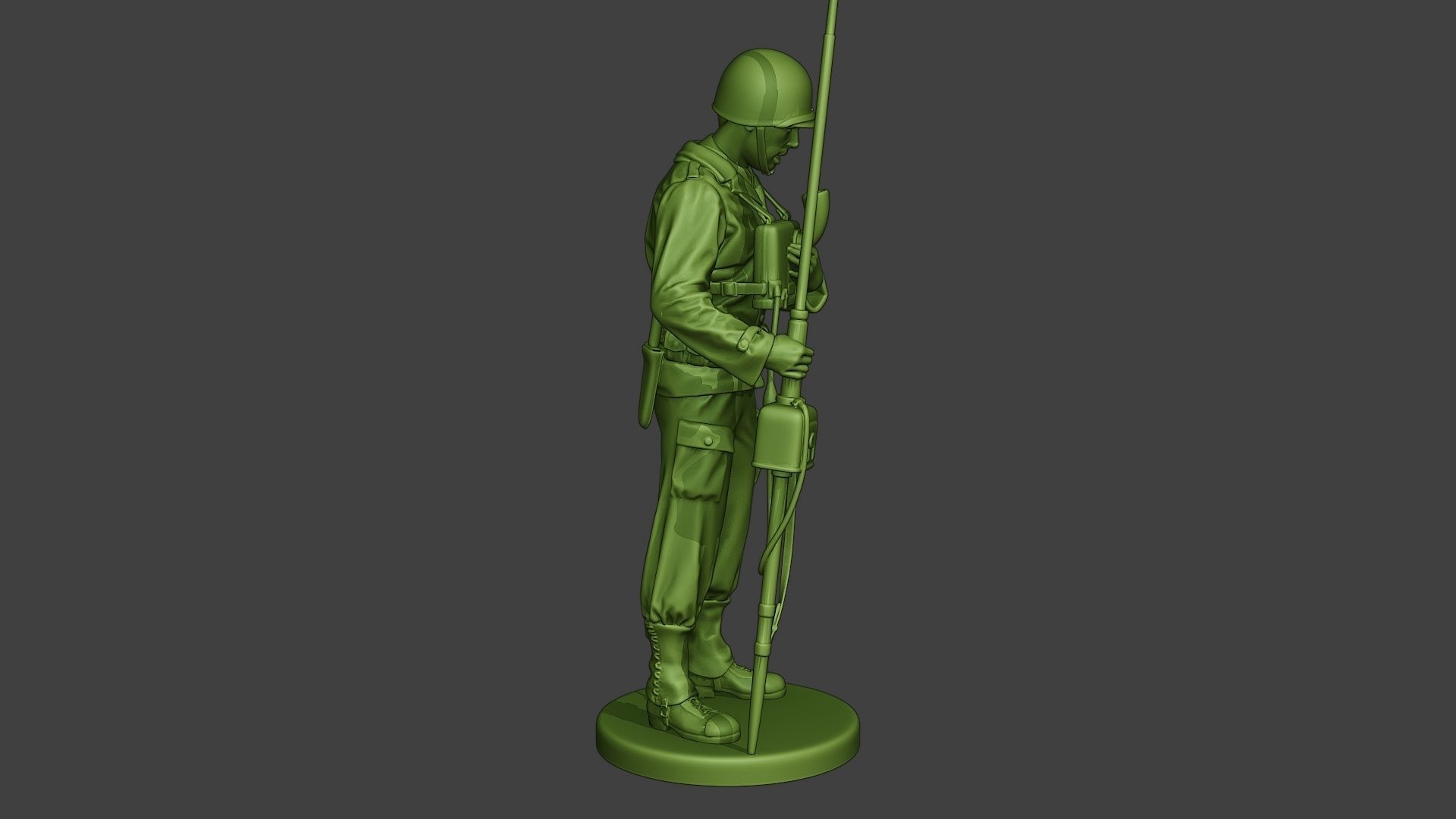 American engineer soldier ww2 Talk Radio A9 3D print model_8