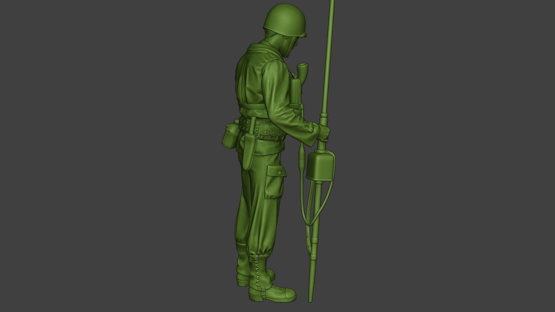 American engineer soldier ww2 Talk Radio A9 3D print model_30