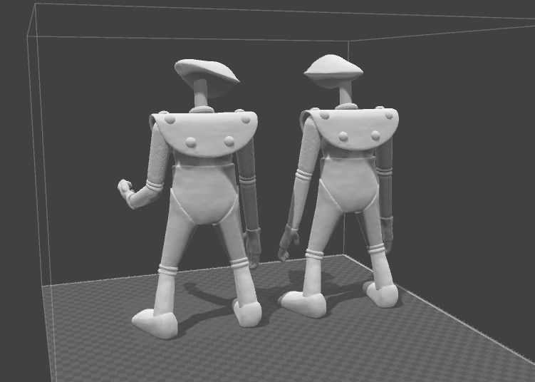 2 x ONE EYED robots from THE HERCULOIDS cartoons 3D print model_1