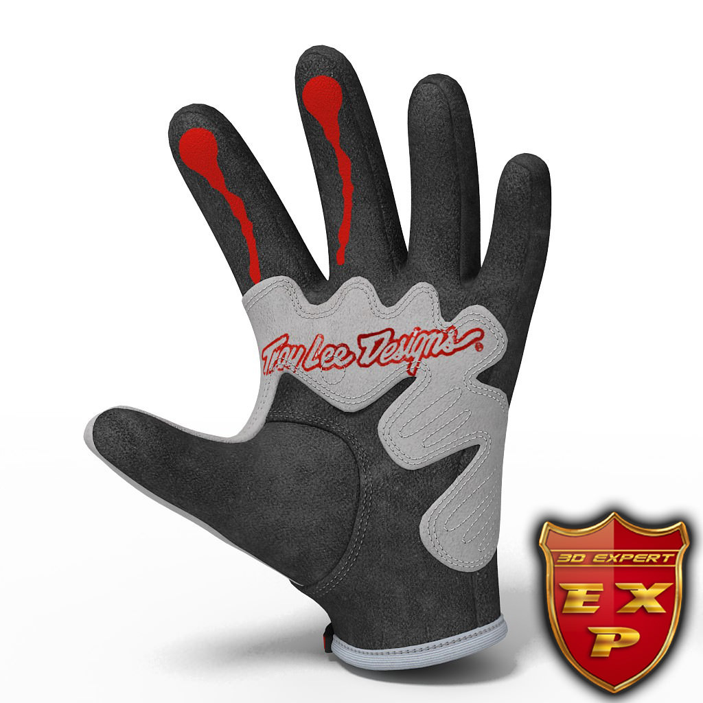 Glove Troy Lee 3D model_2
