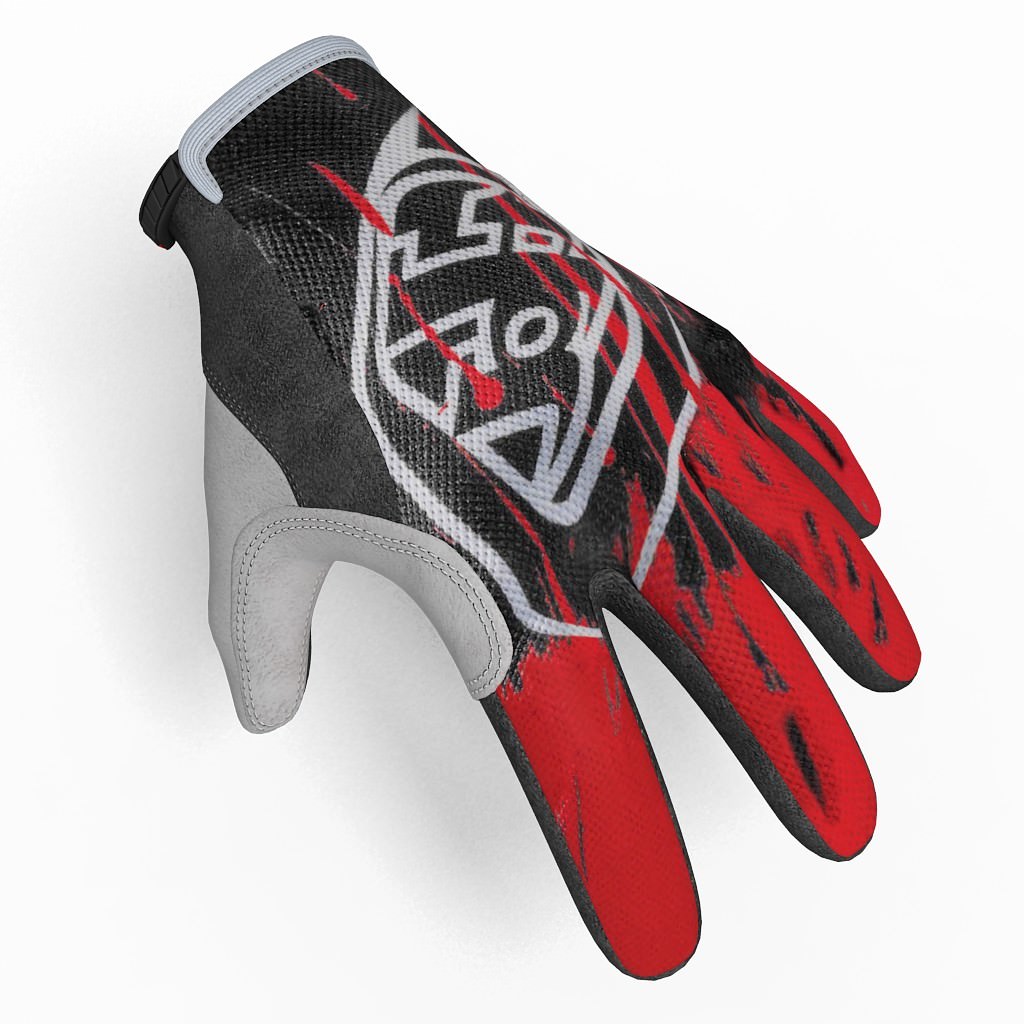 Glove Troy Lee 3D model_3