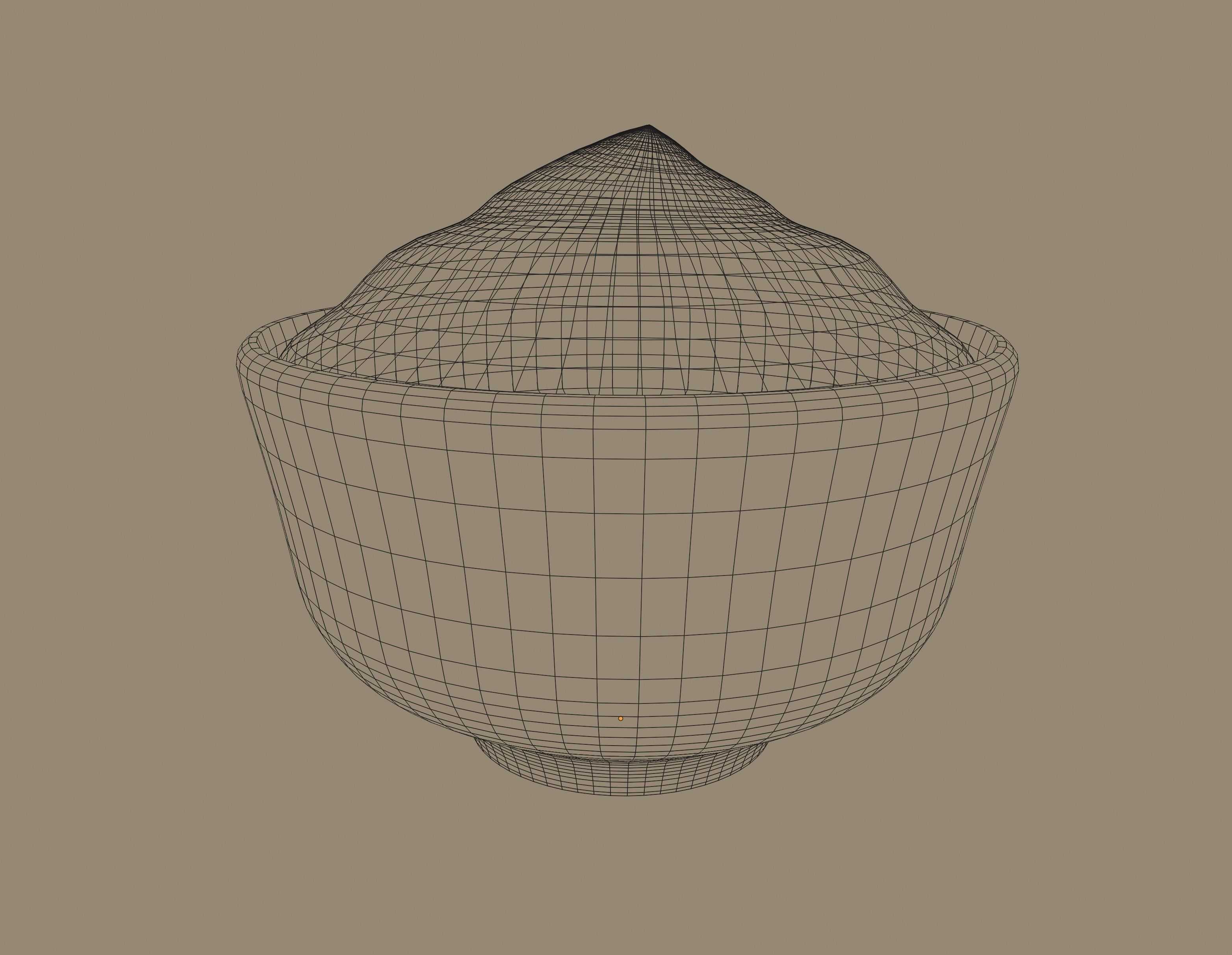 Bowl of sauce 3D model_11