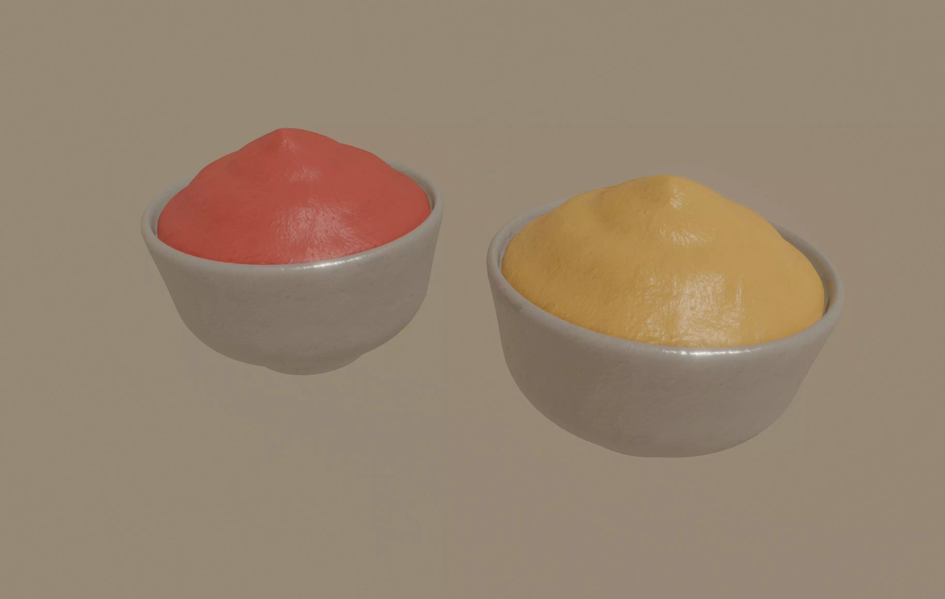 Bowl of sauce 3D model_0