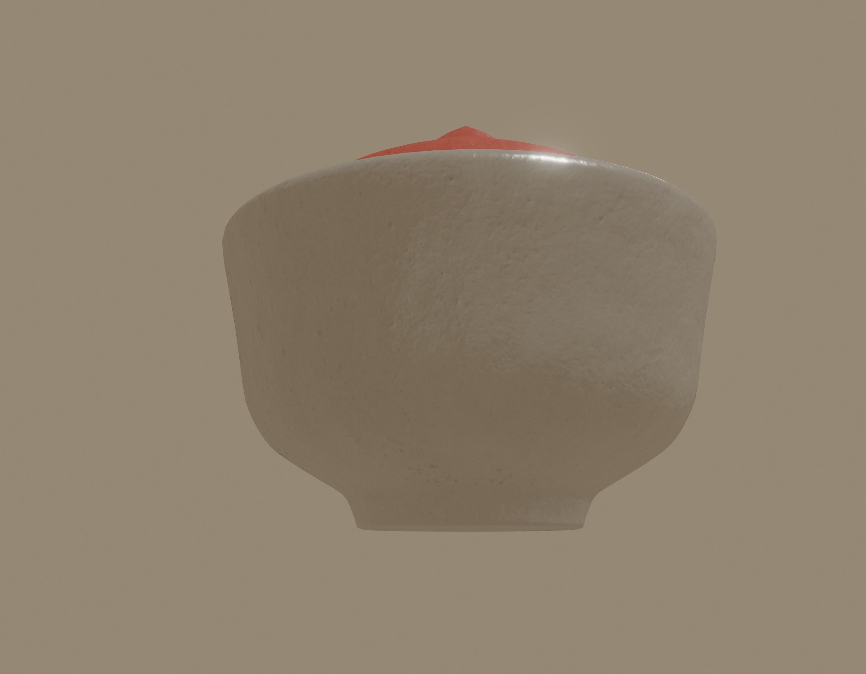 Bowl of sauce 3D model_4