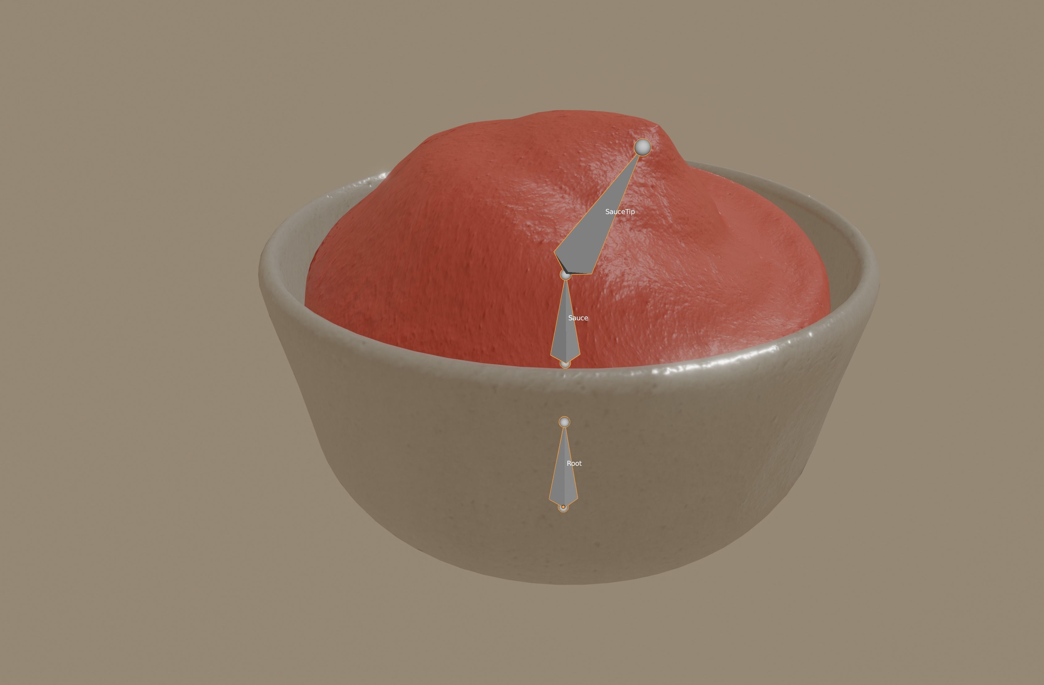Bowl of sauce 3D model_10
