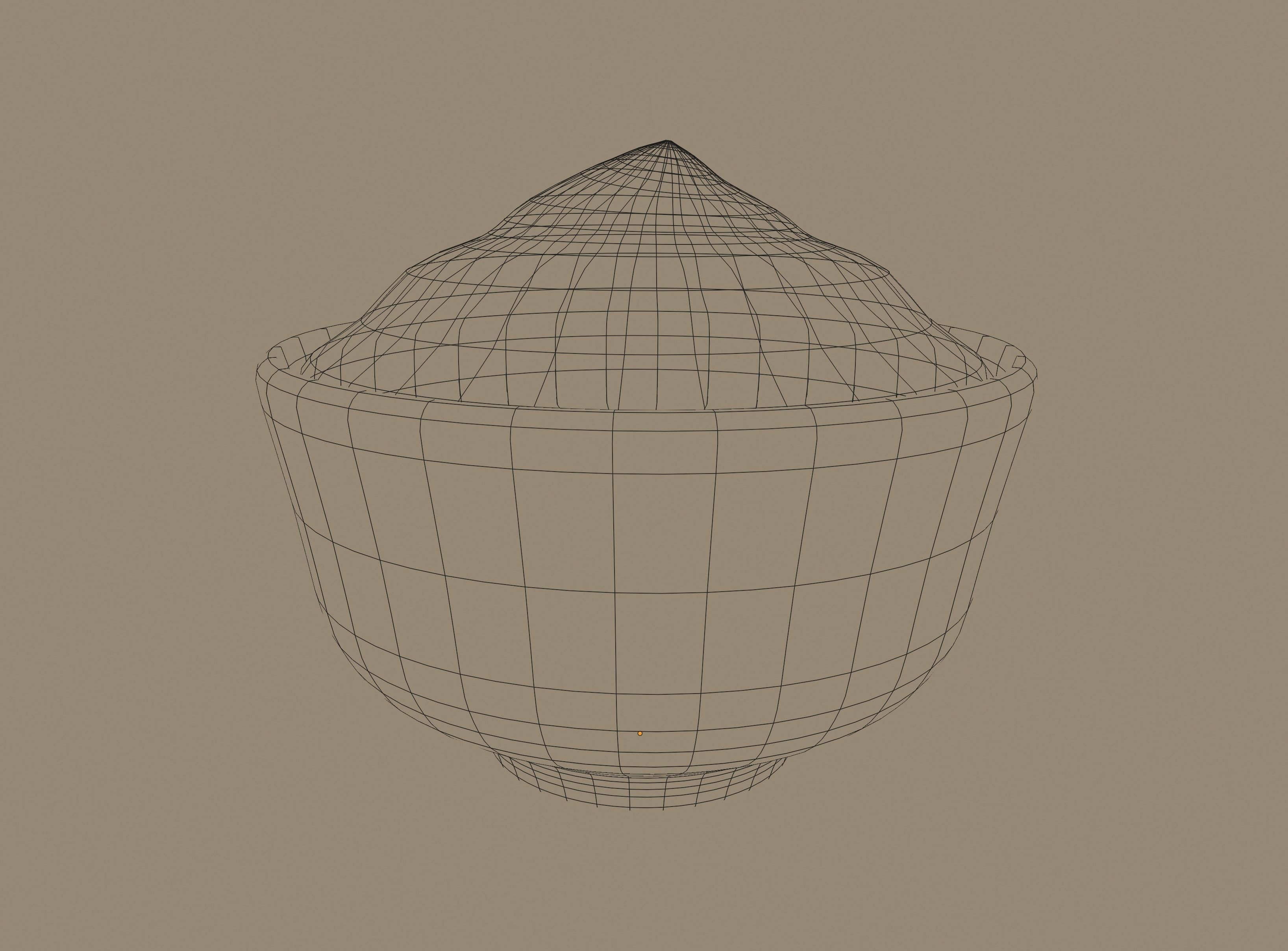 Bowl of sauce 3D model_13