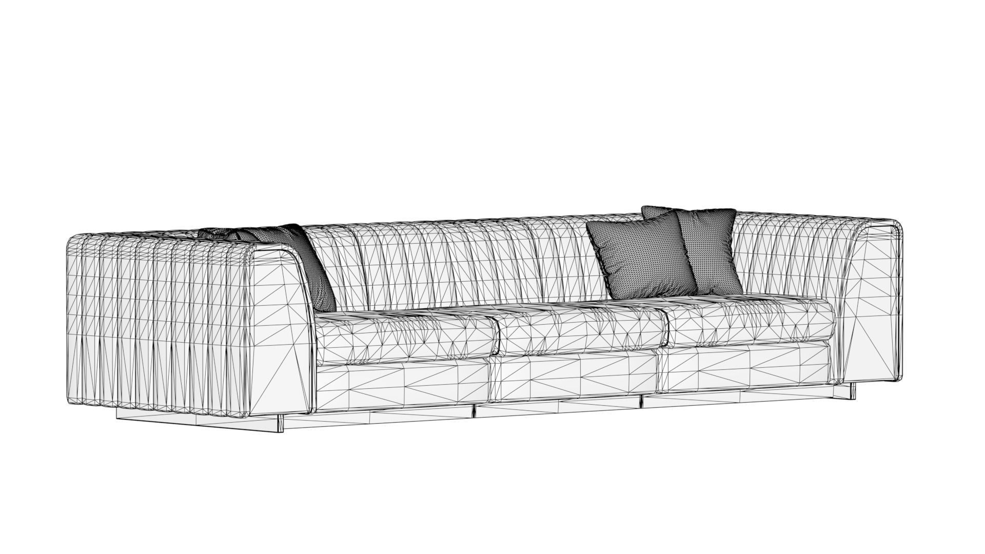 Harry Sofa Low-poly 3D model_2