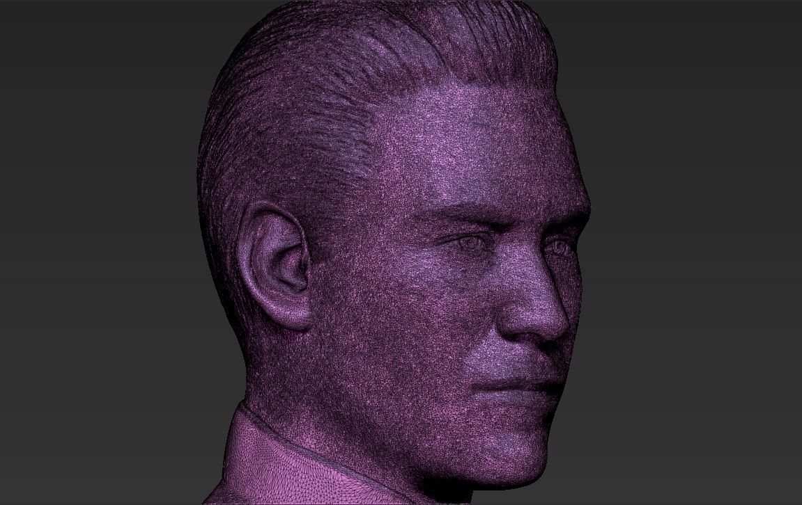 Neo Keanu Reeves from Matrix bust 3D printing ready stl obj  3D print model_22