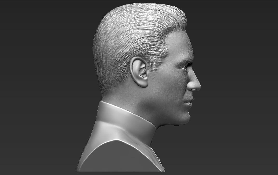 Neo Keanu Reeves from Matrix bust 3D printing ready stl obj  3D print model_7