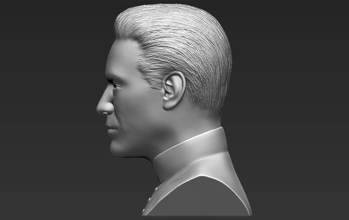 Neo Keanu Reeves from Matrix bust 3D printing ready stl obj  3D print model_3