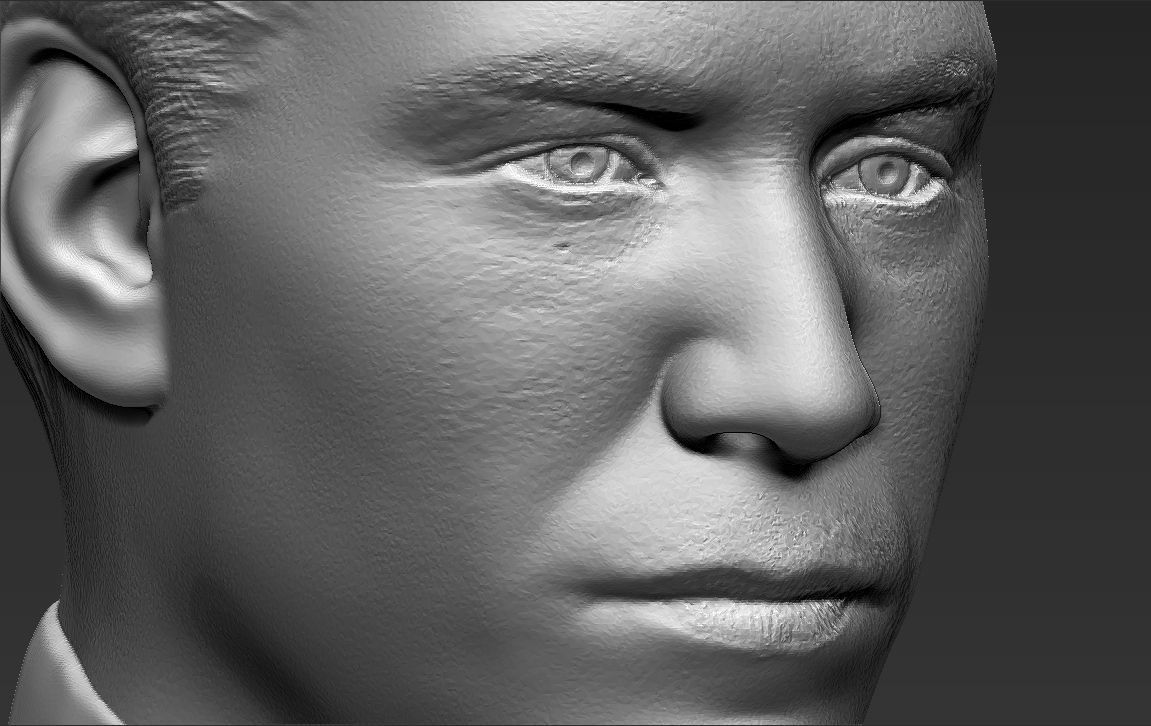 Neo Keanu Reeves from Matrix bust 3D printing ready stl obj  3D print model_14