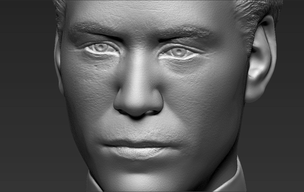 Neo Keanu Reeves from Matrix bust 3D printing ready stl obj  3D print model_15