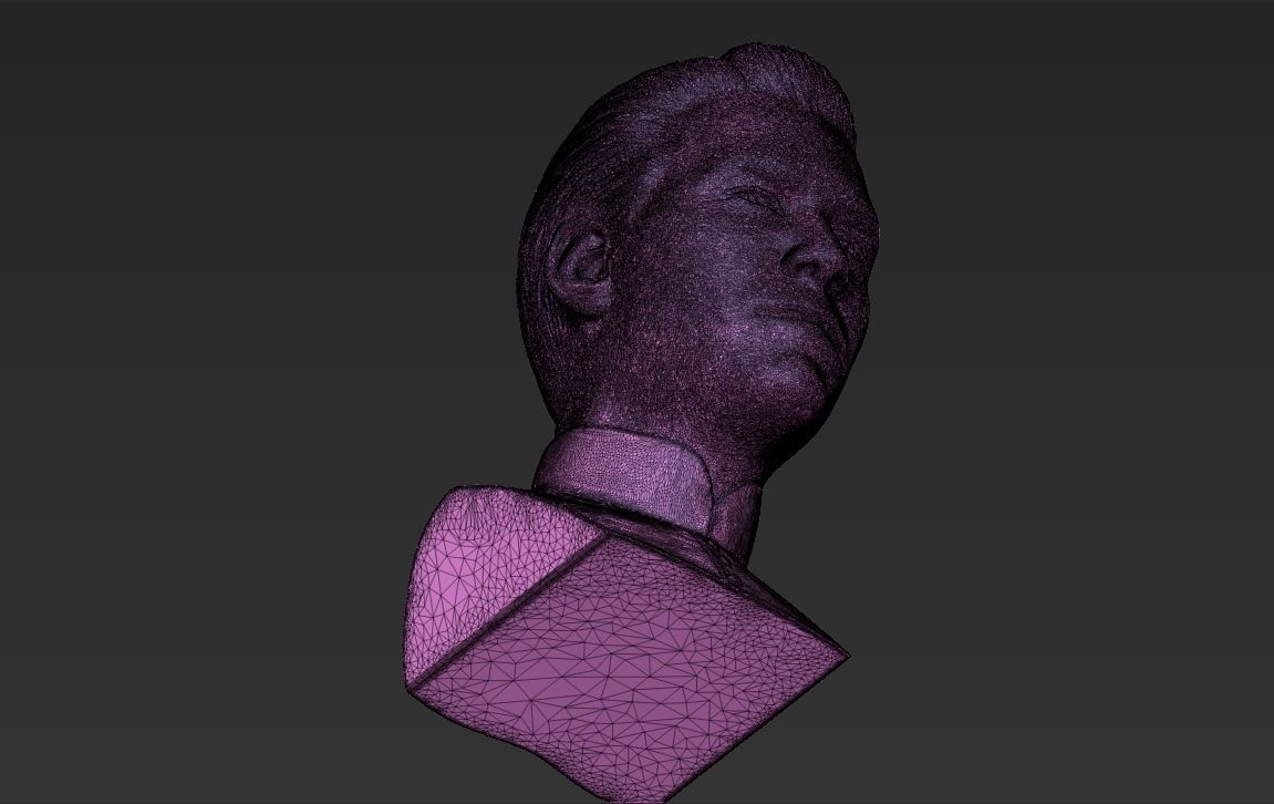 Neo Keanu Reeves from Matrix bust 3D printing ready stl obj  3D print model_23