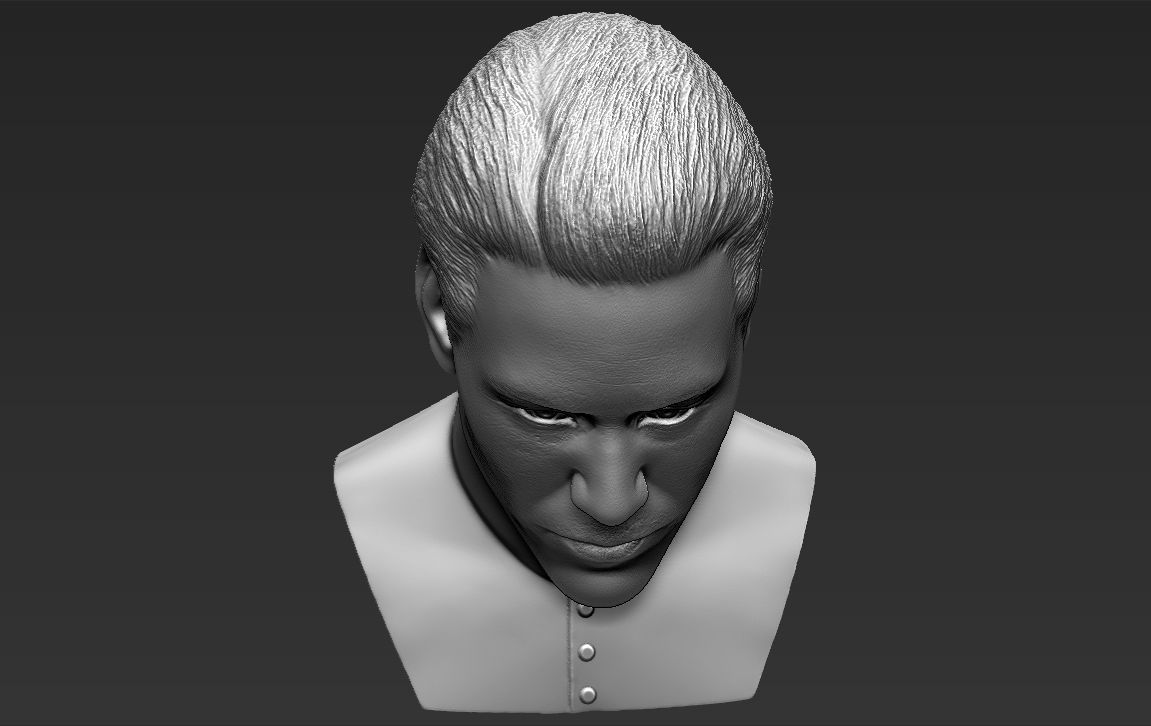 Neo Keanu Reeves from Matrix bust 3D printing ready stl obj  3D print model_12