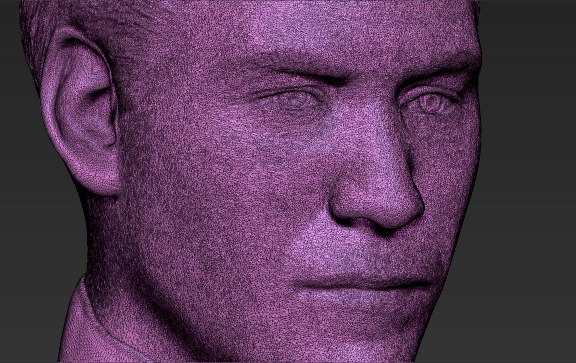 Neo Keanu Reeves from Matrix bust 3D printing ready stl obj  3D print model_21