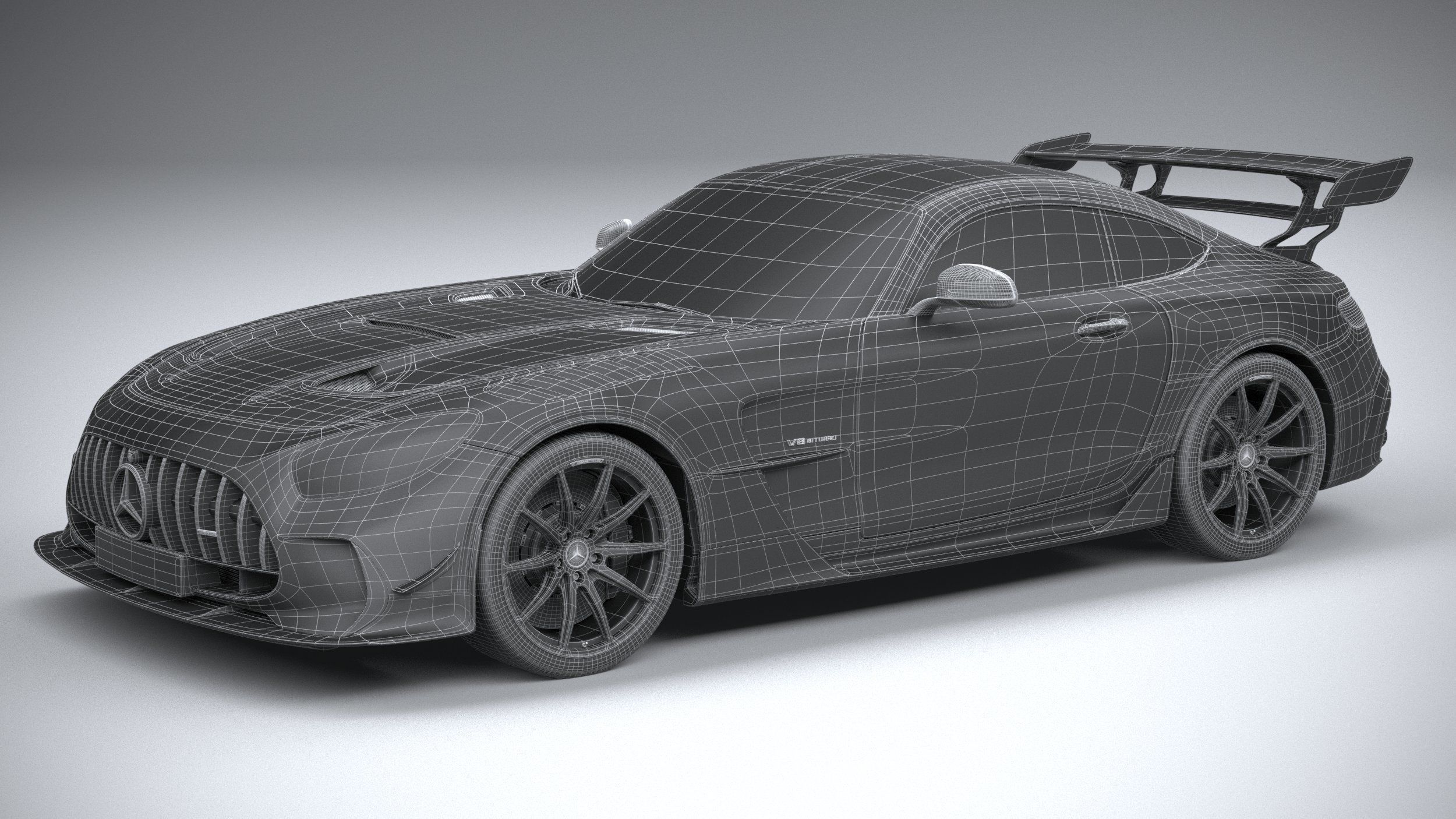 Mercedes AMG GT Black Series 2021 3D model_31