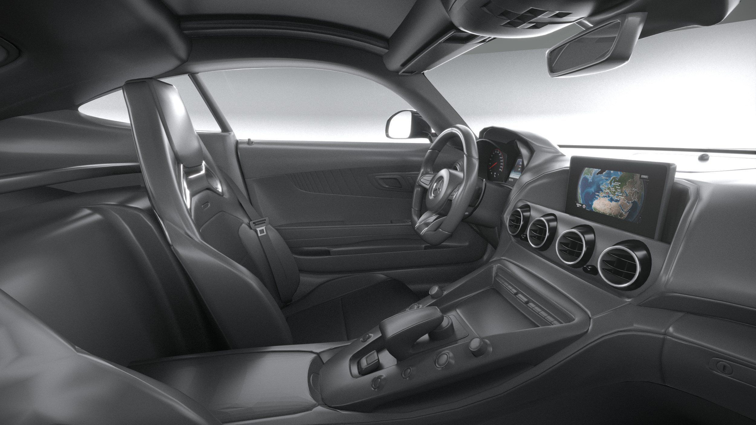 Mercedes AMG GT Black Series 2021 3D model_28