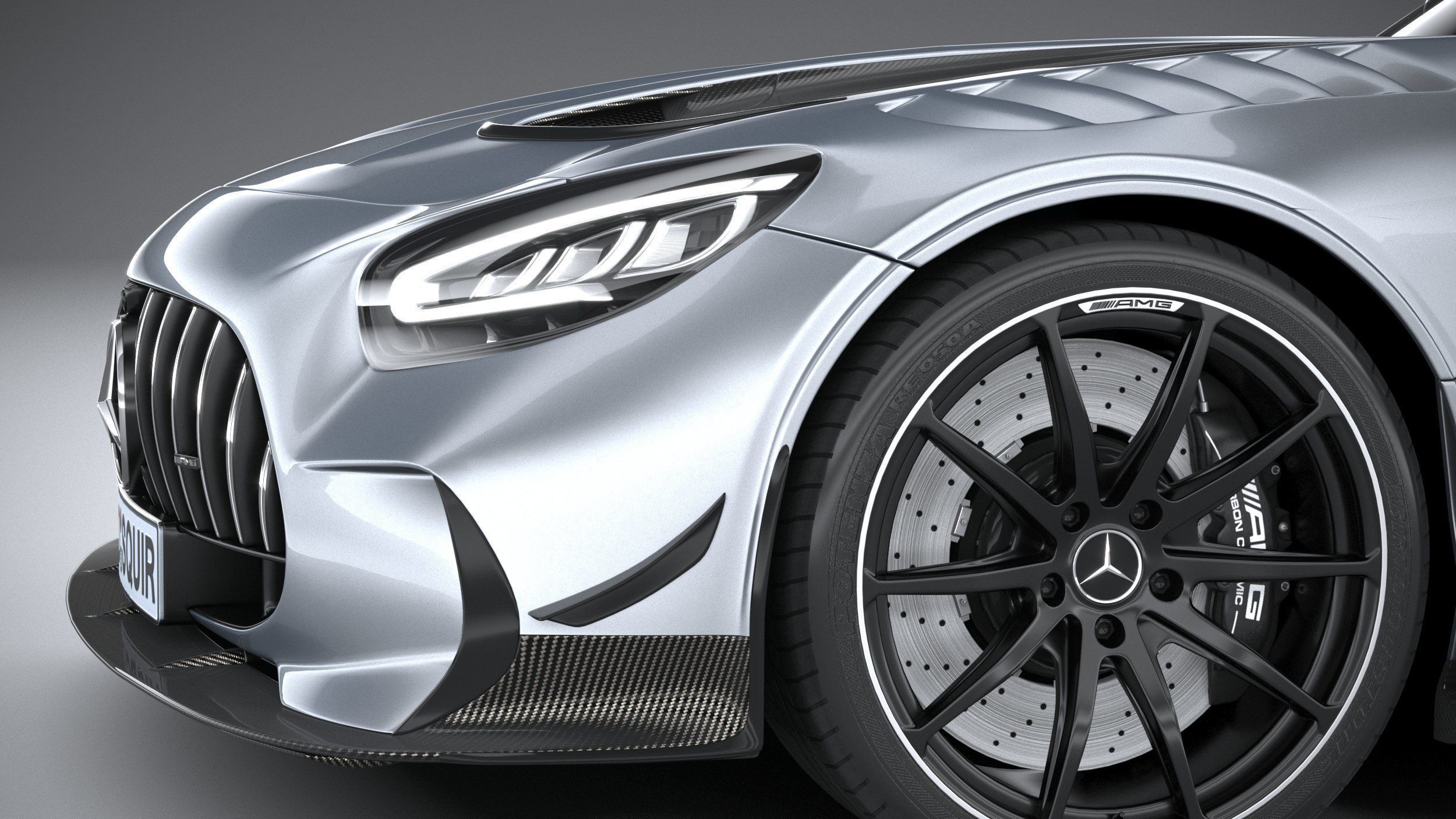 Mercedes AMG GT Black Series 2021 3D model_3