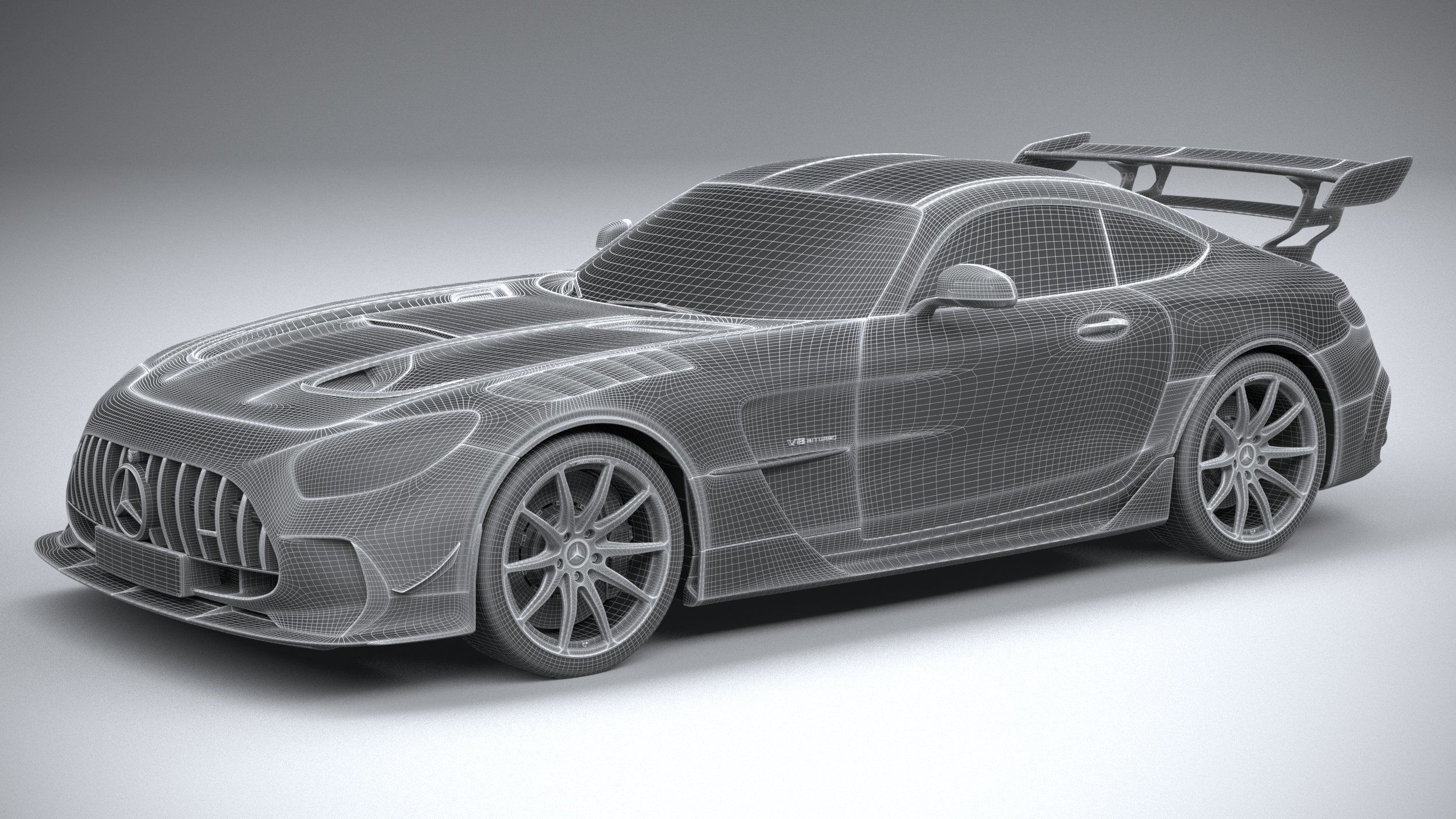 Mercedes AMG GT Black Series 2021 3D model_29