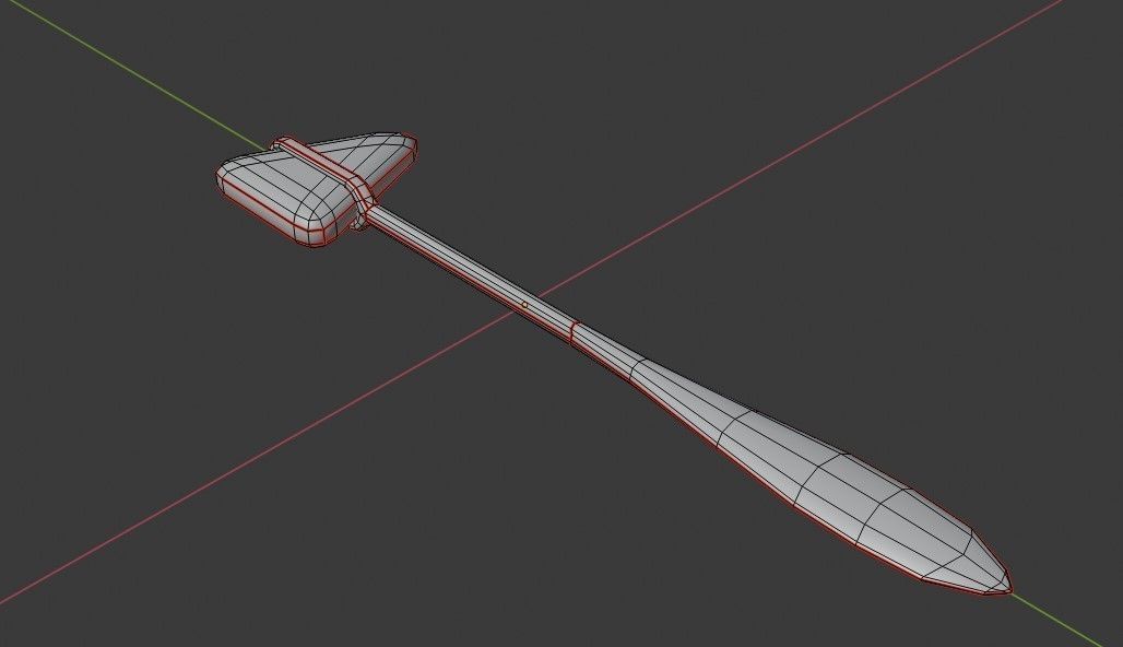 Taylor reflex hammer Free low-poly 3D model_3