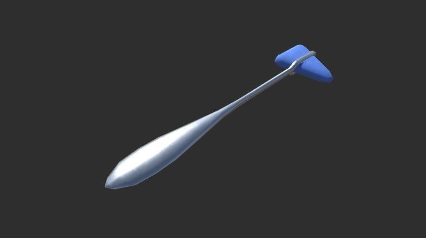 Taylor reflex hammer Free low-poly 3D model_1