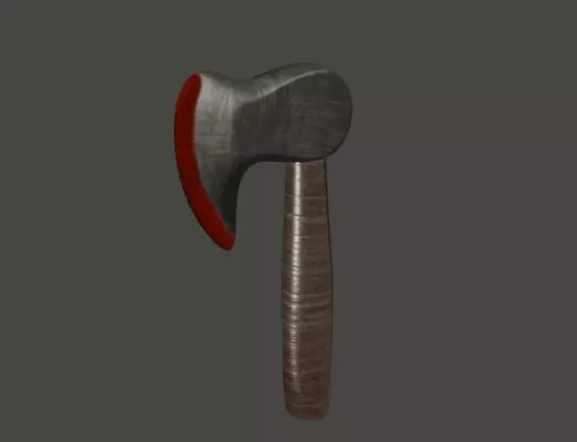 Low-Poly Short-Axe axe Free low-poly 3D model_0