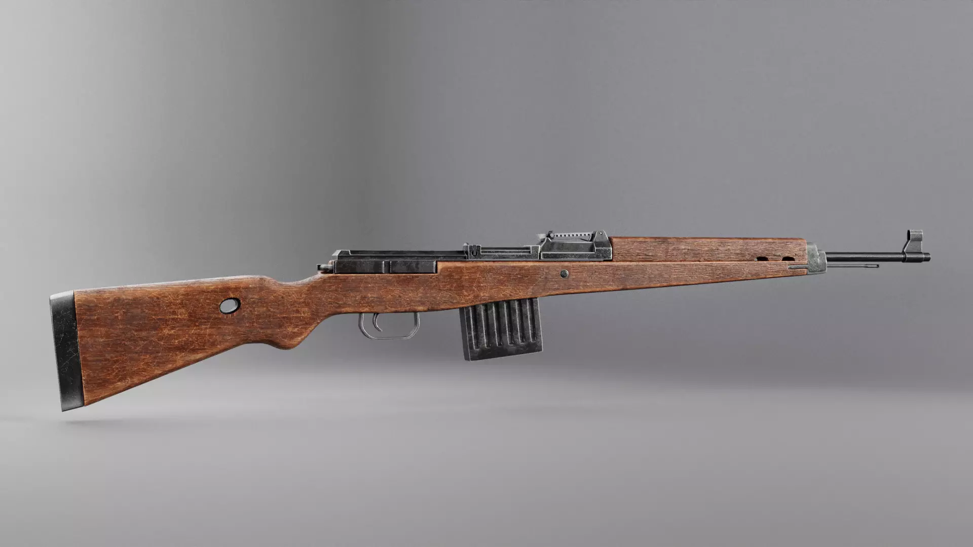 WAR GUN Low-poly 3D model