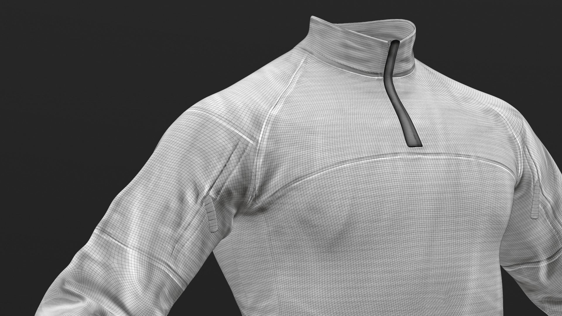 Mens Tactical Military Combat Shirt Long Sleeve 3D model_23