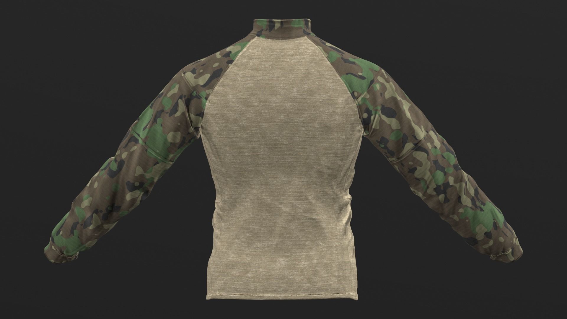 Mens Tactical Military Combat Shirt Long Sleeve 3D model_18
