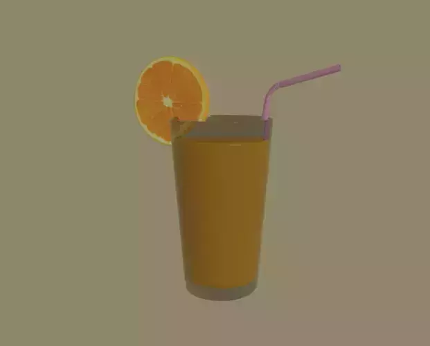 Orange Juice 3D model