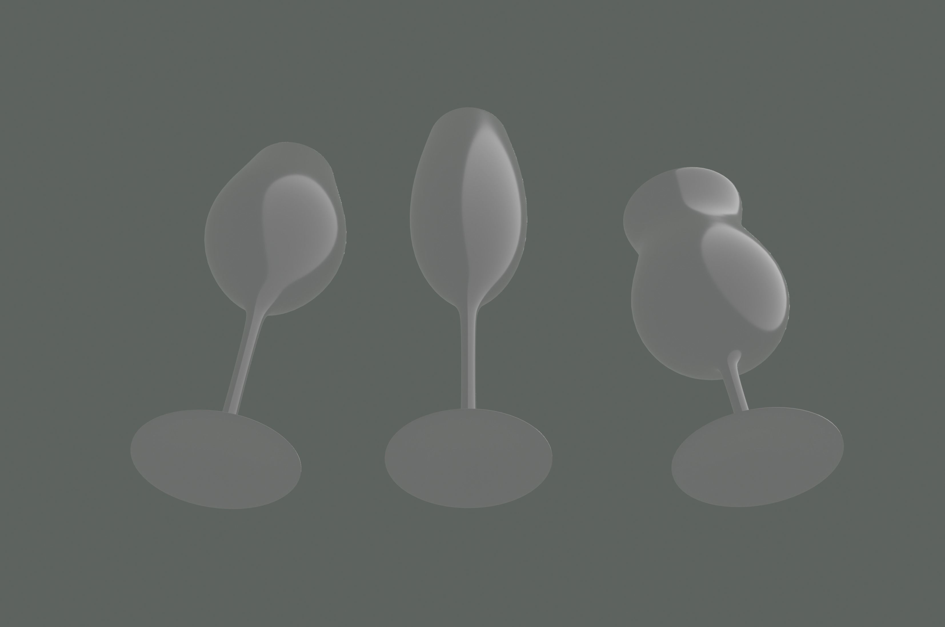 Champagne Glass 3D model_2